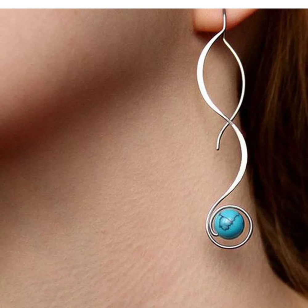Charm Jewelry 925 Silver Drop Earrings for Women